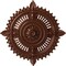 Ekena Millwork Haylynn Ceiling Medallion (Fits Canopies up to 1 1/4"), 29 1/8"OD x 1 1/4"ID x 4"P, Copper Penny CM29HYCPS - alternate 1